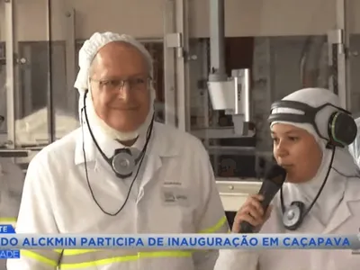 Geraldo Alckmin participa da inauguração da ampliação de fábrica de chocolates em Caçapava