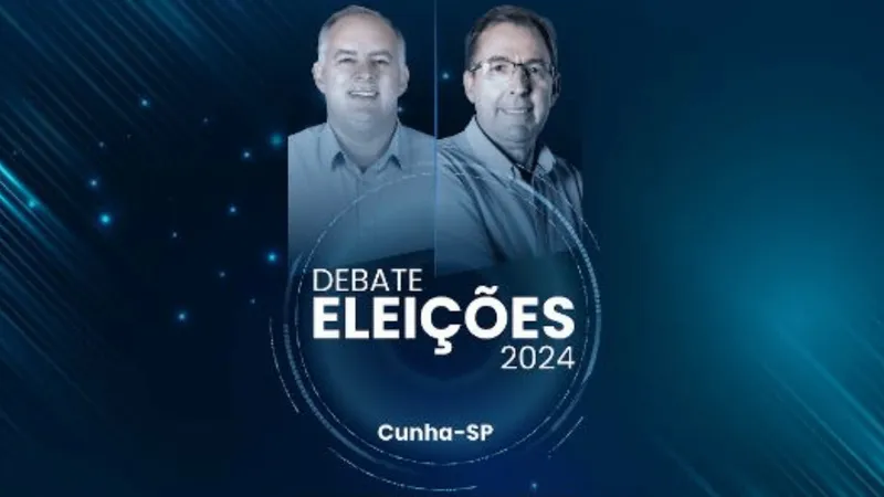 Assista ao vivo o debate com candidatos à prefeitura de Cunha