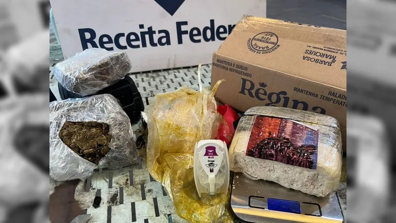 Receita Federal apreende encomendas com drogas que tinham como destino diferentes estados