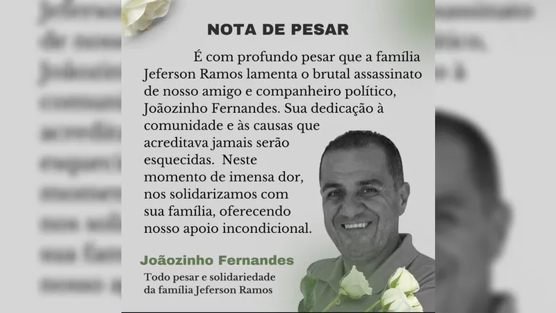 Familiares do político de Nova Iguaçu morto a tiros afirmam que ele já tinha recebido ameaças