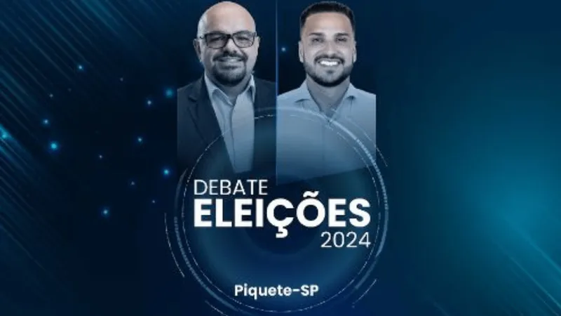 Assista ao vivo o debate com candidatos à prefeitura de Piquete