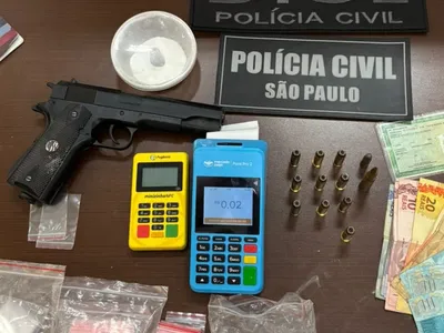 Polícia apreende arma, munições e drogas em Tupã