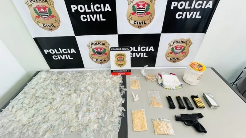 Mulher é presa com arma e 1.041 pedras de crack em Bauru