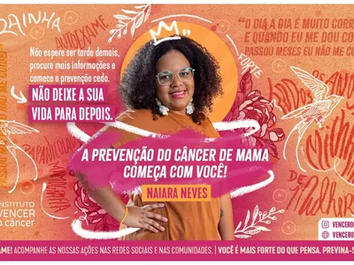 Instituto Vencer o Câncer lança campanha Outubro Rosa para mulheres negras das periferias