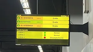 As estações de metrô Jardim Oceânico e São Conrado estão temporariamente fechadas