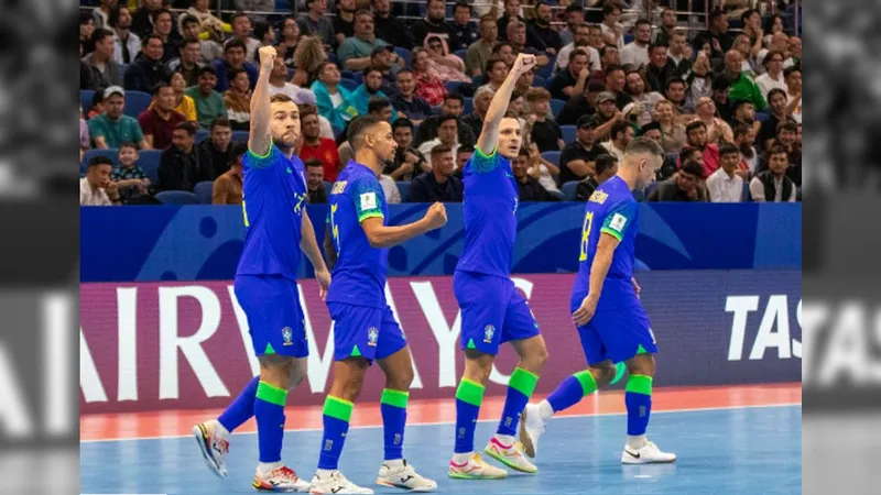 Brasil vence Ucrânia de virada e volta à final do Mundial de Futsal