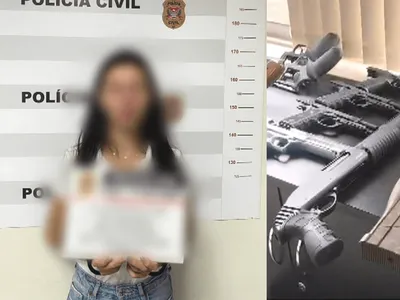 ‘Senhora das armas’ é presa, e polícia apreende arsenal em São Paulo