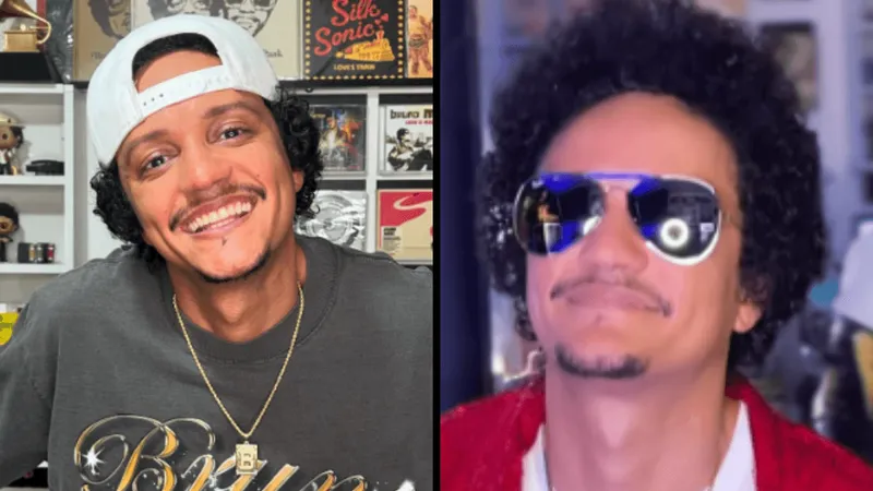 Sósia de Bruno Mars investiu R$ 30 mil em ingressos para tentar conhecer o cantor