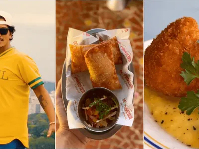 Pediu pastel, coxinha, ostra... Saiba quanto deu a conta de Bruno Mars em bar de São Paulo