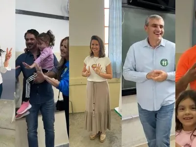 Candidatos votam em Taubaté