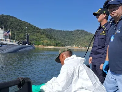 Marinha mede nível de radiação no litoral do Rio durante passagem de submarino nuclear dos EUA