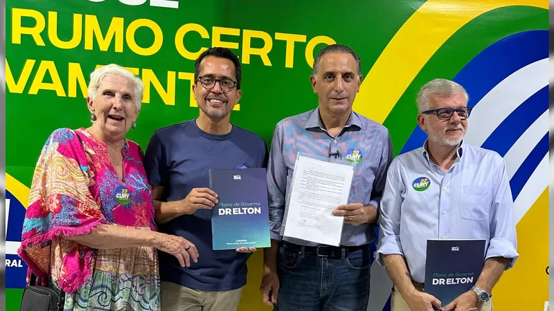 Dr. Elton (União) anuncia apoio a candidato à prefeitura Eduardo Cury (PL)