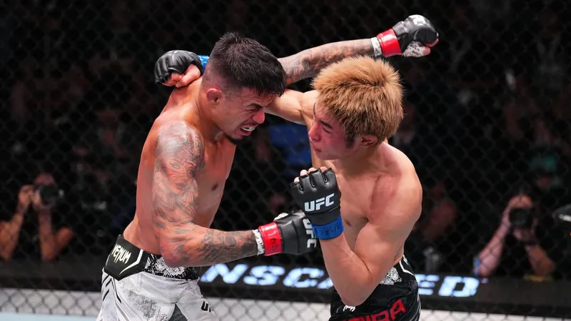 Em luta emocionante, Brandon Royval acaba com invencibilidade de japonês no UFC Vegas 98