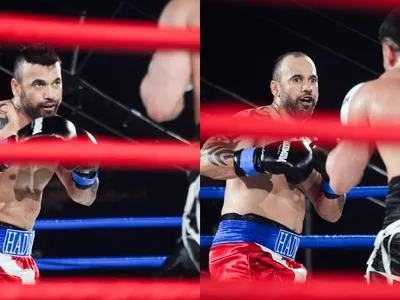 Ex-BBB Hadballa perde peruca durante luta contra Lucas Viana no Fight Music Show 5