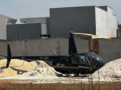 Helicóptero cai em Querência, interior de Mato Grosso; veja o vídeo