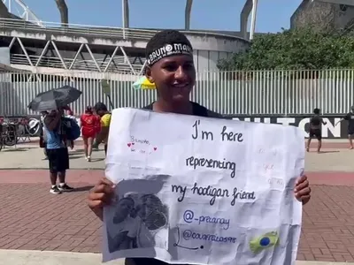 Fãs do cantor Bruno Mars estão na fila para o show desde segunda-feira (14)