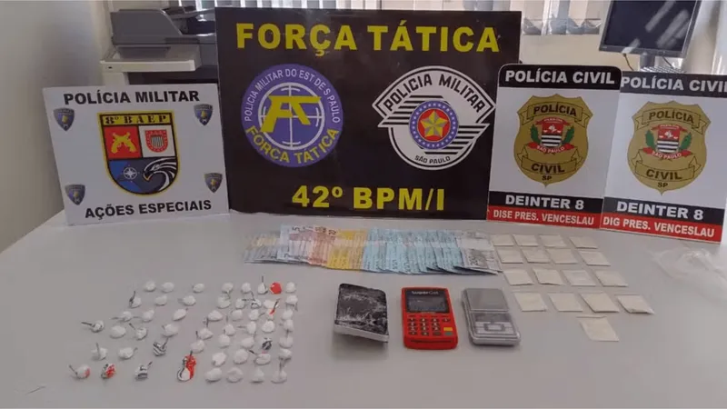 Jovem é preso com drogas e dinheiro em Presidente Venceslau