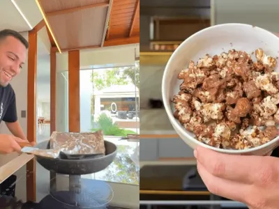 Pipoca doce de chocolate: receita "viral" do Lucas Rangel é a mais simples de todas