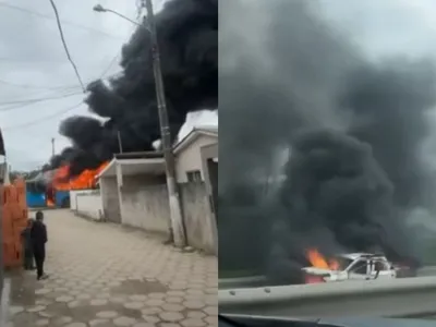 Guerra entre facções em Santa Catarina tem tiroteios, bloqueios de rodovias e veículos atacados