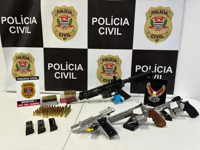 Polícia Civil apreende arsenal de armas em operação contra o tráfico em São José dos Campos