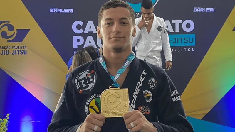 Atleta de Araçatuba é campeão do Paulista de Jiu Jitsu