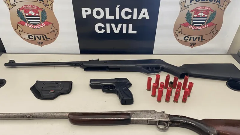 Homem é preso com armas e munições em Agudos