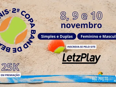 Abertas inscrições para a 2ª Copa Band de Beach Tennis em Rio Preto