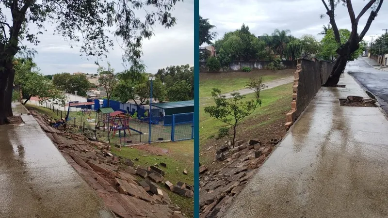 Cinco escolas da rede municipal de Campinas foram afetadas pela chuva