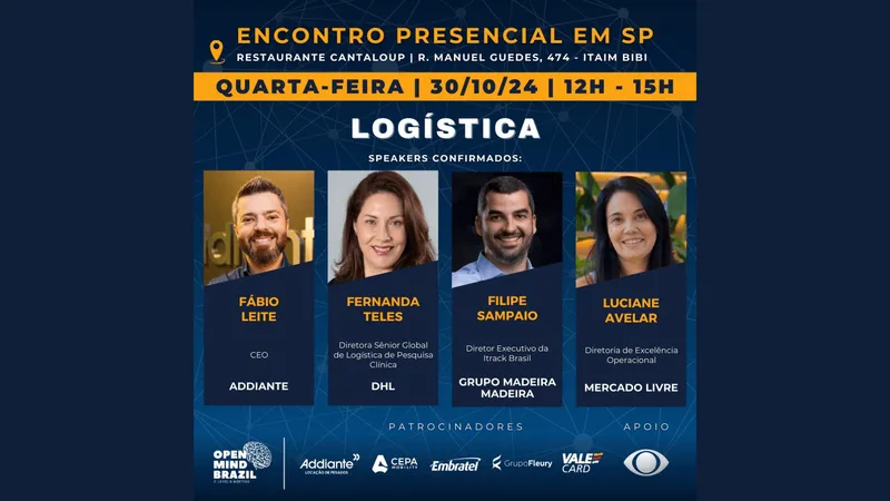 Open Mind Brazil apresenta “Gigantes da Logística”, evento exclusivo para C-Levels em São Paulo