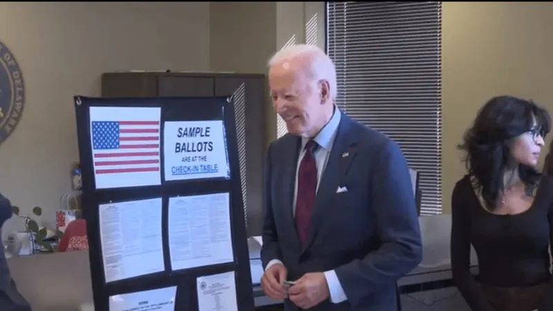 Joe Biden vota antecipadamente nas eleições presidenciais