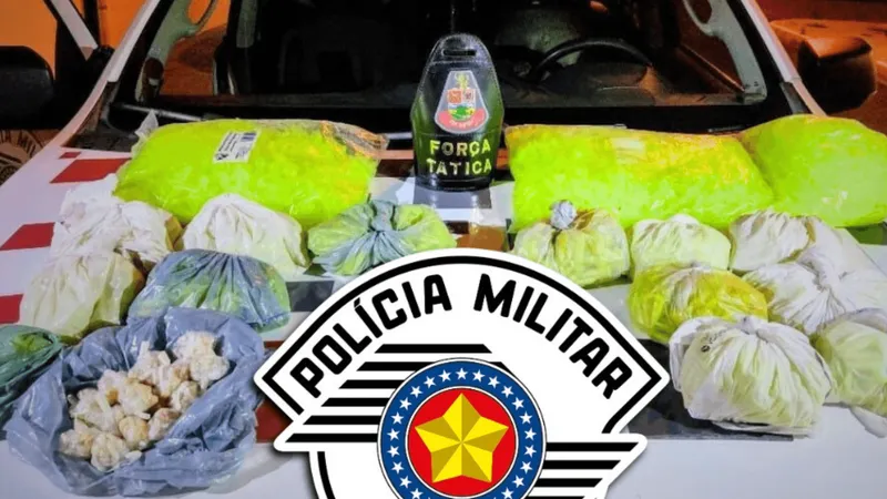 Homem é preso com mais de 1700 pinos de cocaína em Lorena