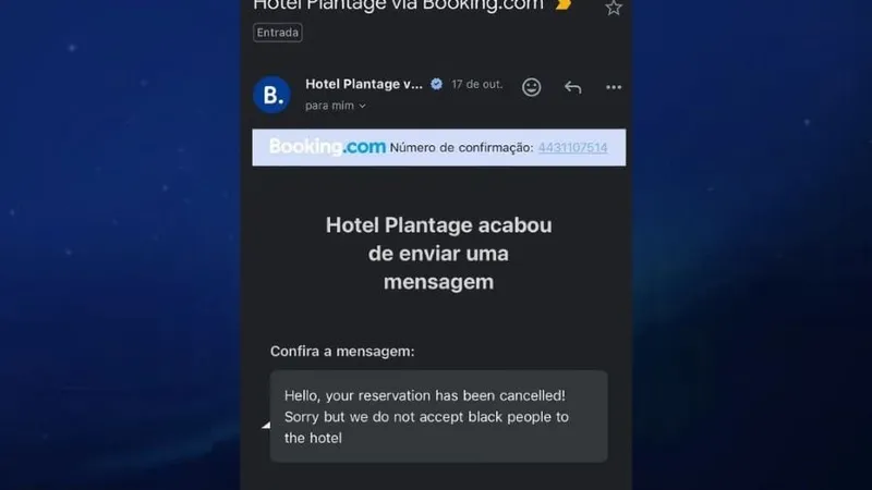 Artista brasileiro denuncia racismo de hotel na Holanda: 'Não aceitamos negros aqui'