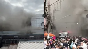 Incêndio atinge shopping na região do Brás, centro comercial de São Paulo (SP)