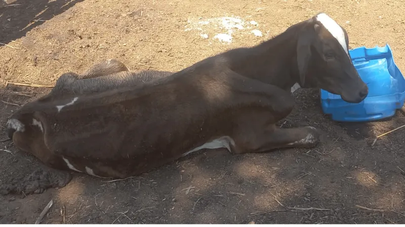 Polícia encontra animal em situação de maus-tratos em Nova Castilho