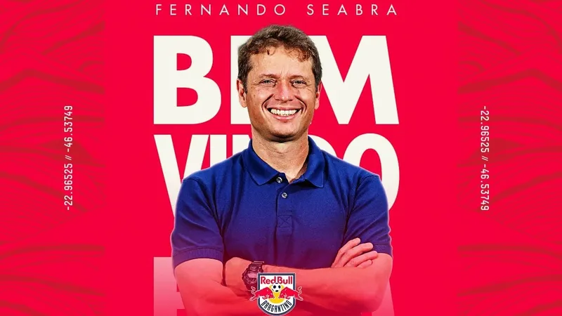 Red Bull Bragantino anuncia Fernando Seabra para o cargo de técnico