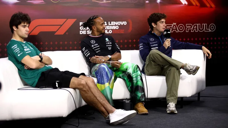 Em alta e no mercado, Colapinto recebe elogios de Hamilton e Verstappen