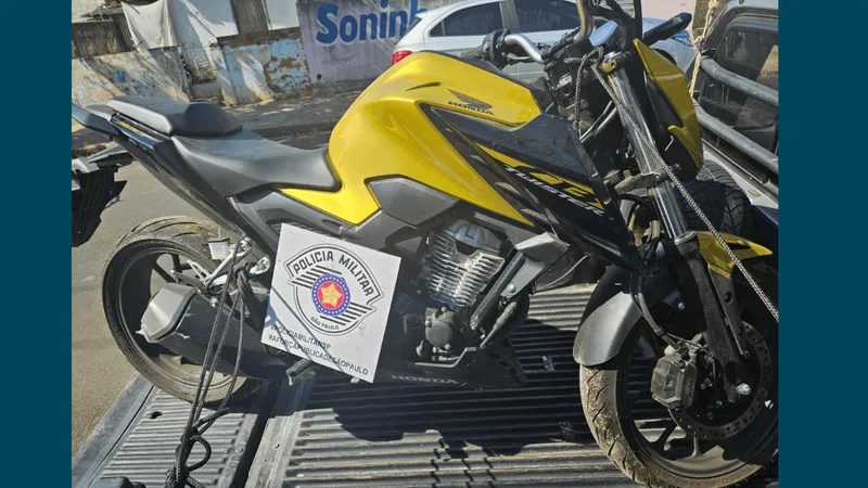 Polícia Militar recupera motocicleta que havia sido roubada em Limeira