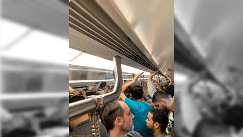 Sistema de sinalização do metrô fica instável por cerca de quatro horas