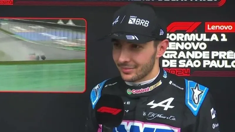 Ocon comemora pódio da Alpine no GP de São Paulo: “não sabia que seríamos rápidos na chuva”