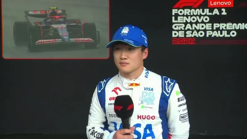 Yuki Tsunoda conquista melhor posição de largada da carreira na F1: “Tive sorte de não bater”