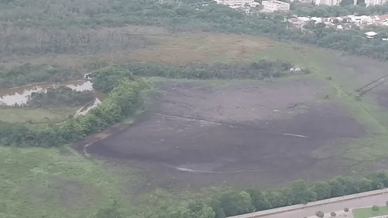 Lago do Bosque da Barra volta a secar mesmo após bombeamento de água