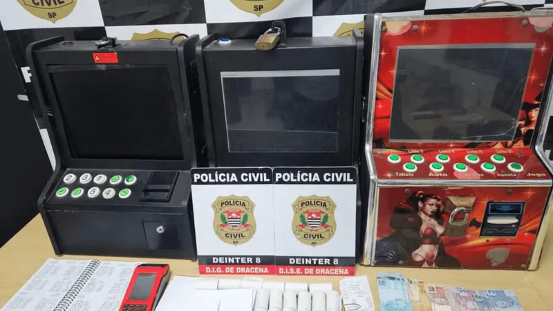 Polícia Civil apreende máquinas caça-níqueis em Dracena