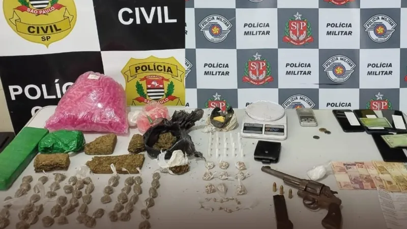 Operação policial resulta em apreensões e sete prisões em Cachoeira Paulista