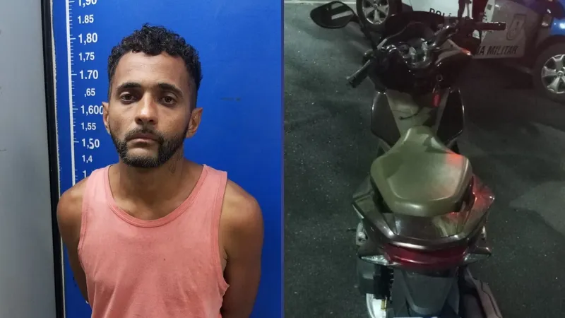 Preso por roubo de moto, homem alega que a encontrou e procurava viatura para devolvê-la