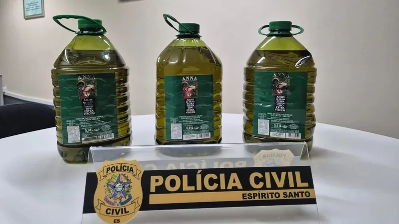 Polícia do Espírito Santo apreende 8 mil litros de azeite adulterado; veja qual é a marca