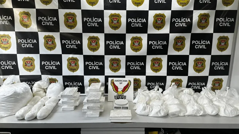 Polícia Civil prende homem em flagrante com quase 30 kg de cocaína em Santa Bárbara d'Oeste