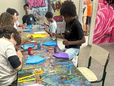 Alunos do Projeto Aquarela inauguram exposição no Matarazzo