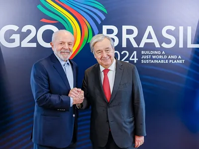 Lula encontra secretário-geral da ONU e defende realização do G20 Social nos próximos encontros