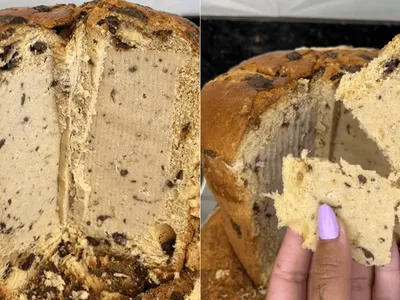 Você conhece o sorvetone? Panetone recheado com sorvete é a sobremesa do momento