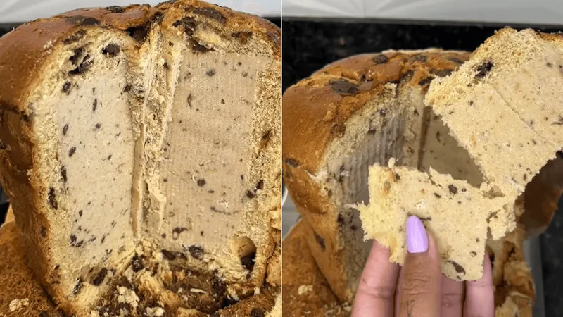 Você conhece o sorvetone? Panetone recheado com sorvete é a sobremesa do momento